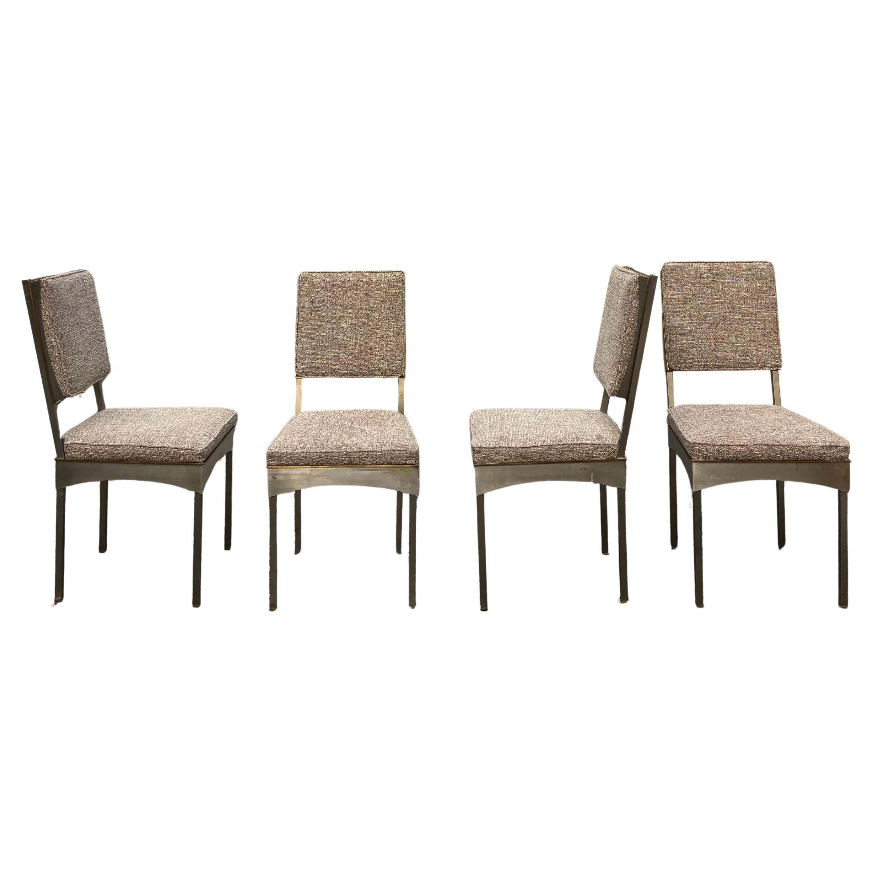 Scarce set of 12 chairs by Daniel Passegrimaud For Sale