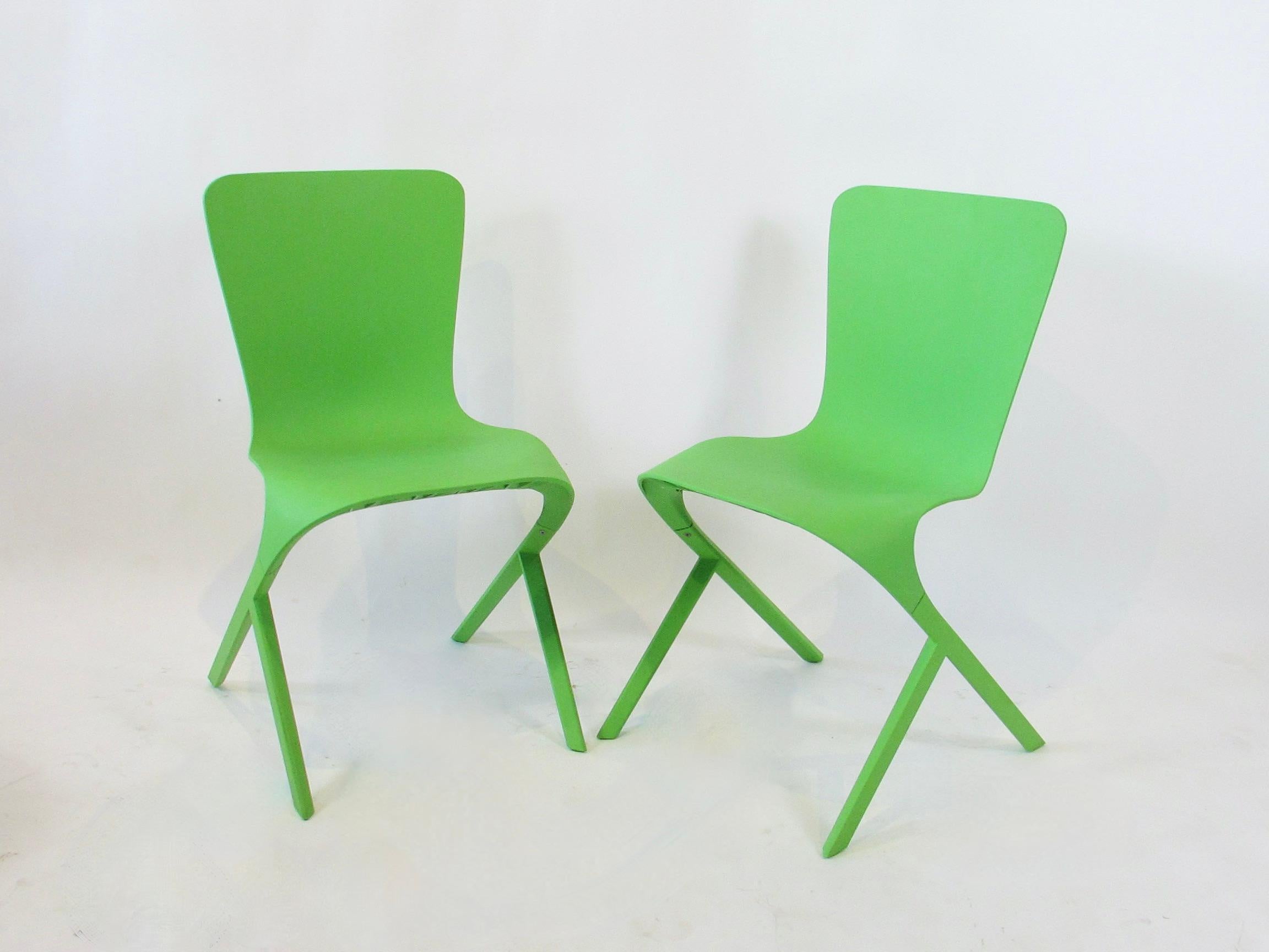Rare ensemble de quatre  Chaises Green Washington 