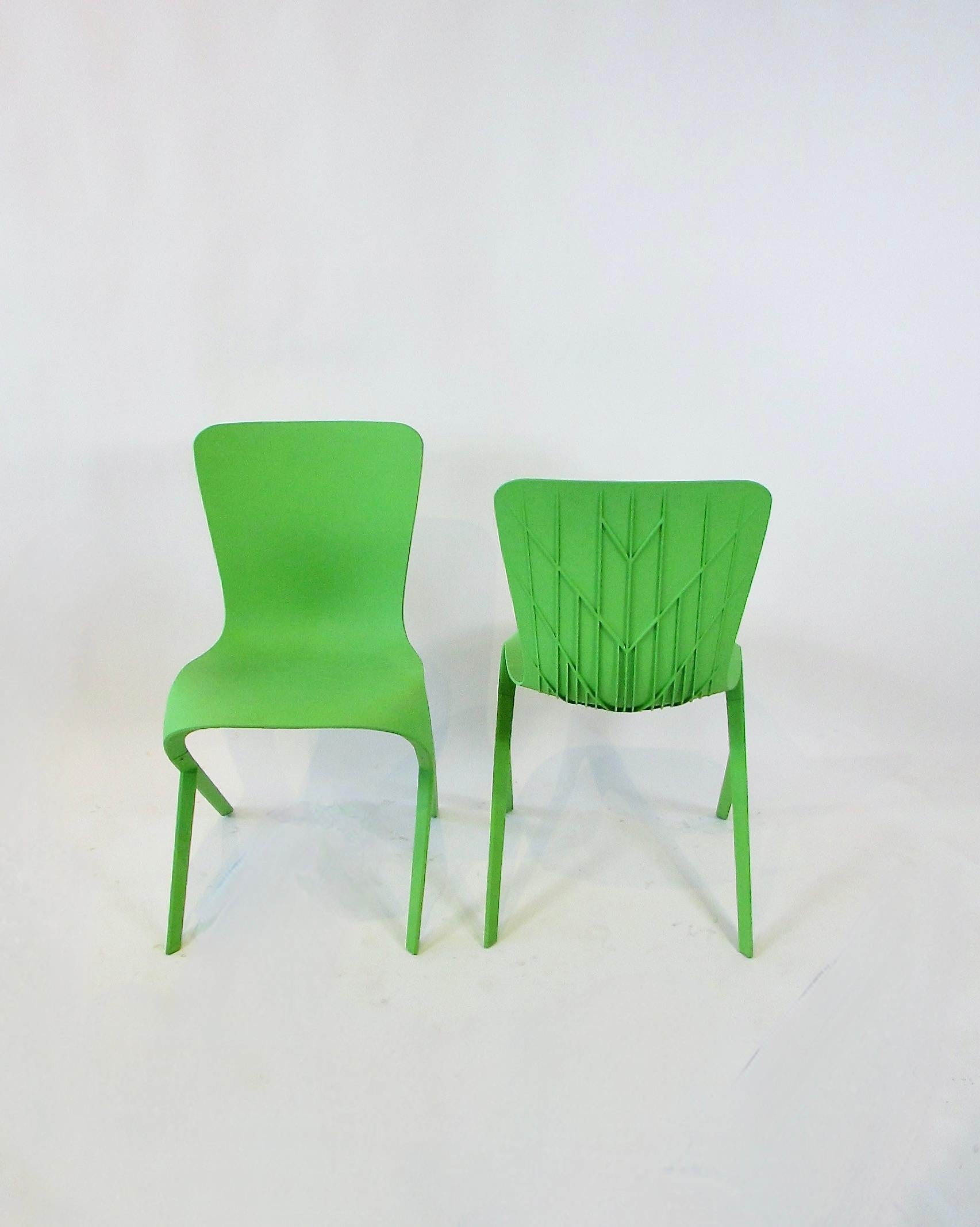 XXIe siècle et contemporain Rare ensemble de quatre  Chaises Green Washington 