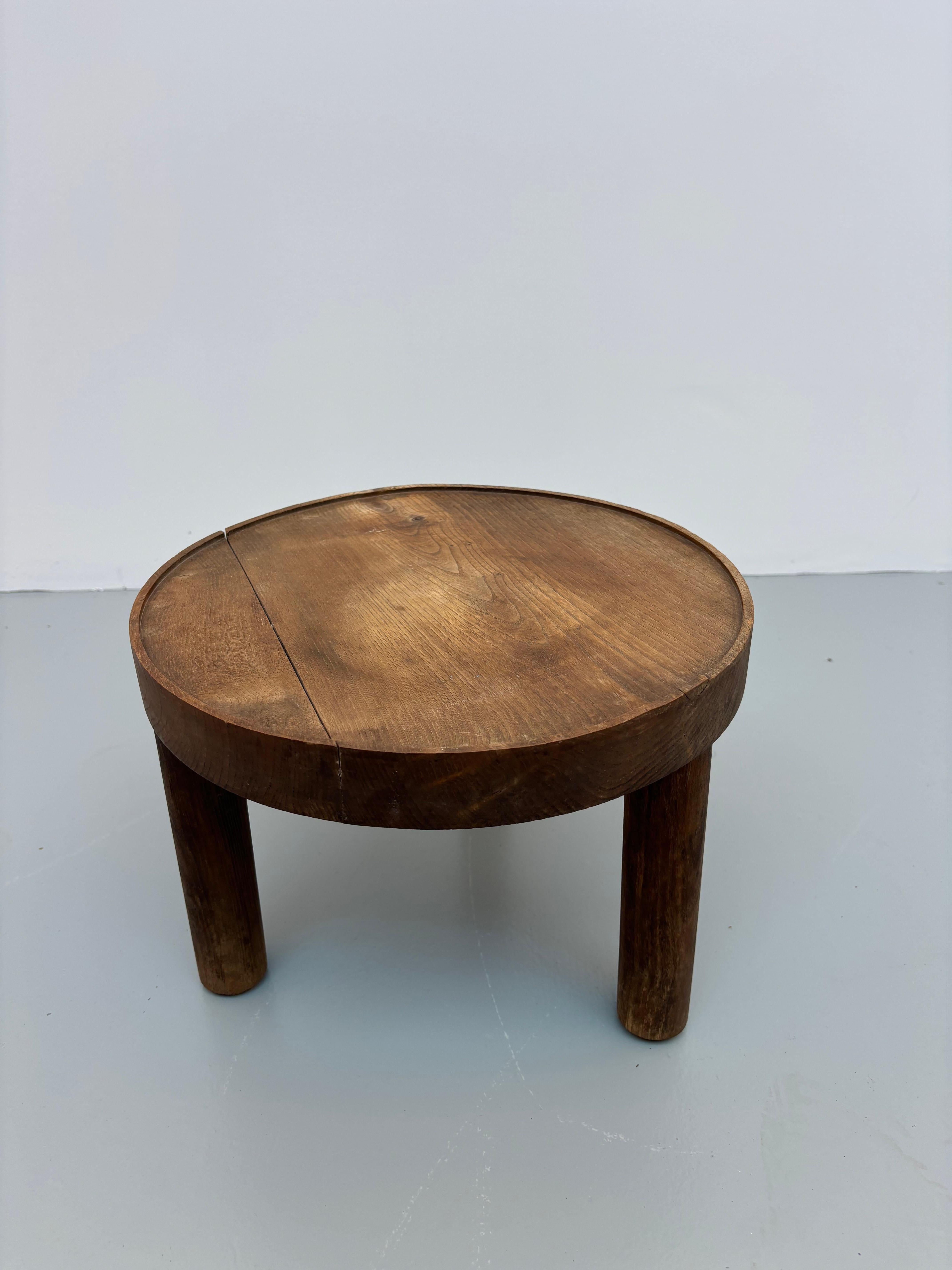 Oak Scarce side table by Mado Jolain For Sale