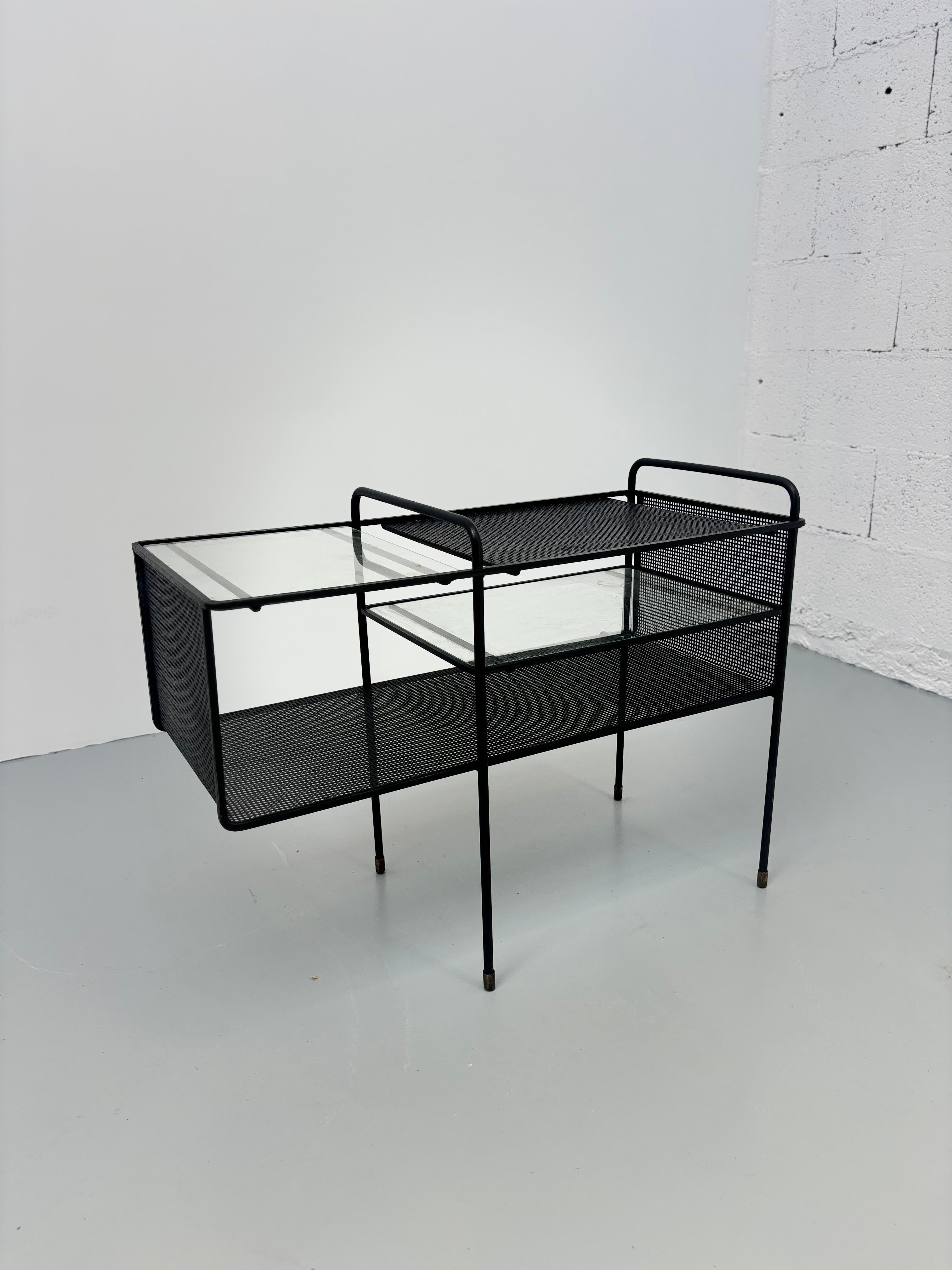 Scarce side table by Mathieu Matégot For Sale 3