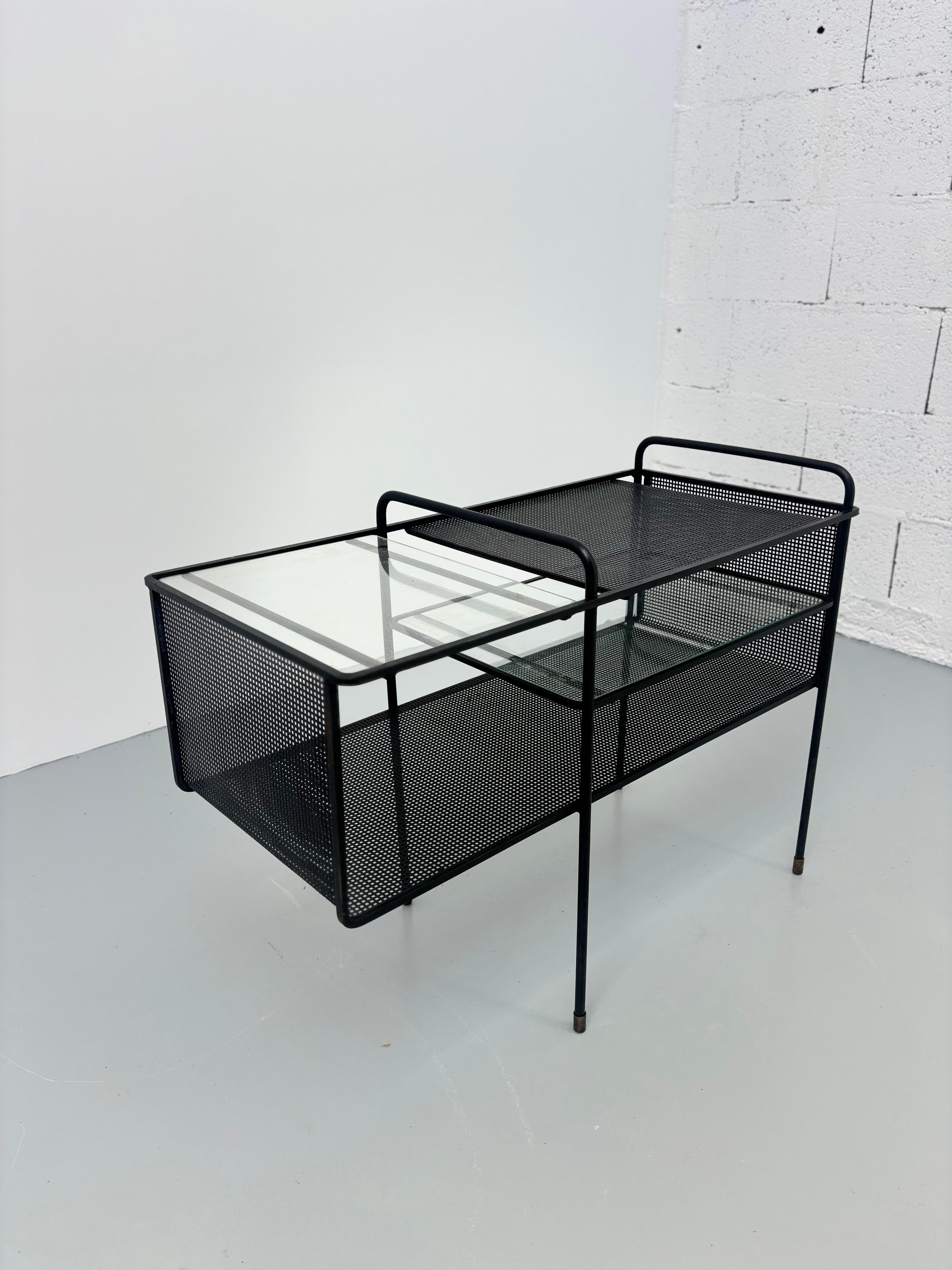 Scarce side table by Mathieu Matégot For Sale 5