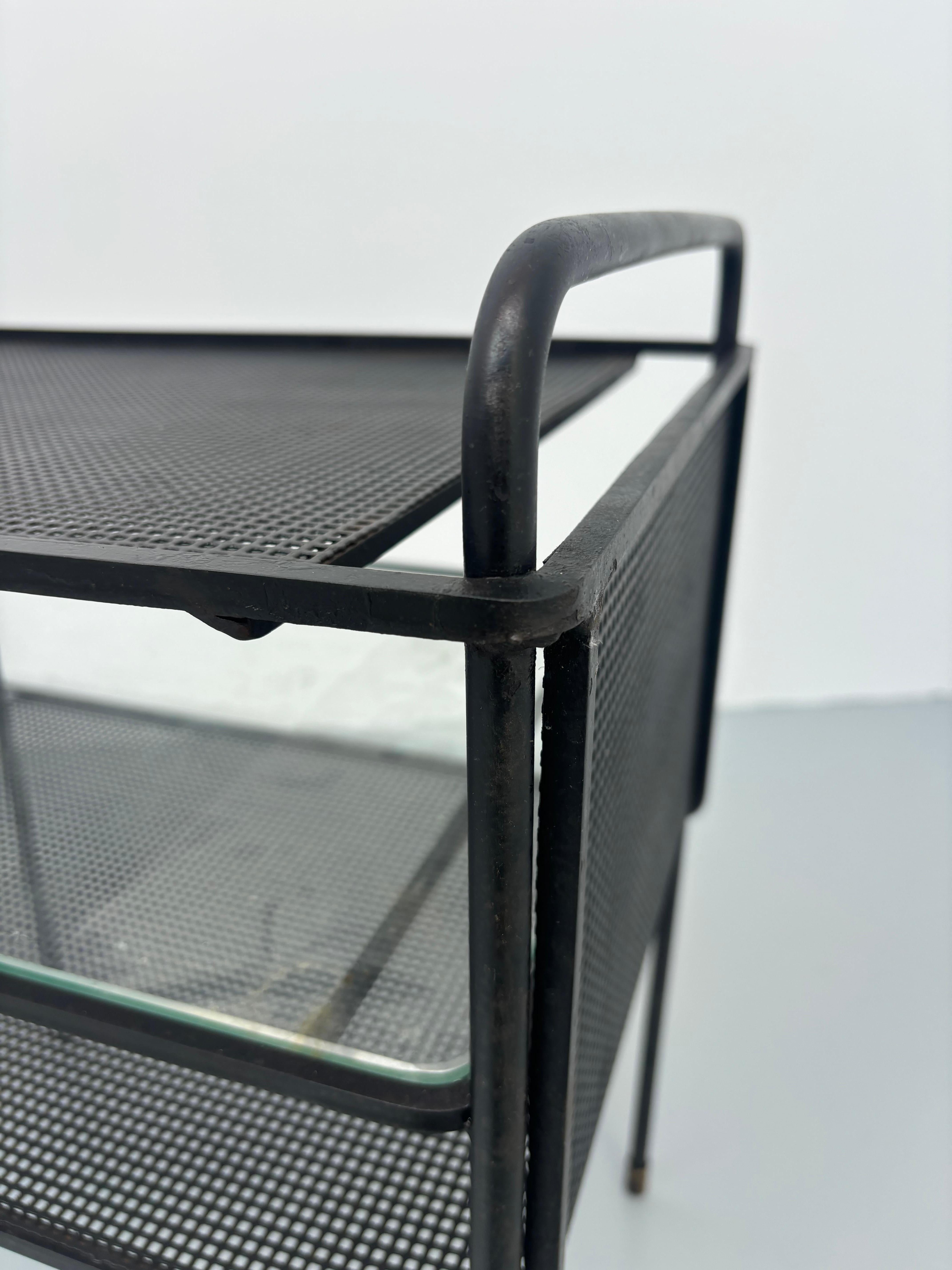 Scarce side table by Mathieu Matégot For Sale 8