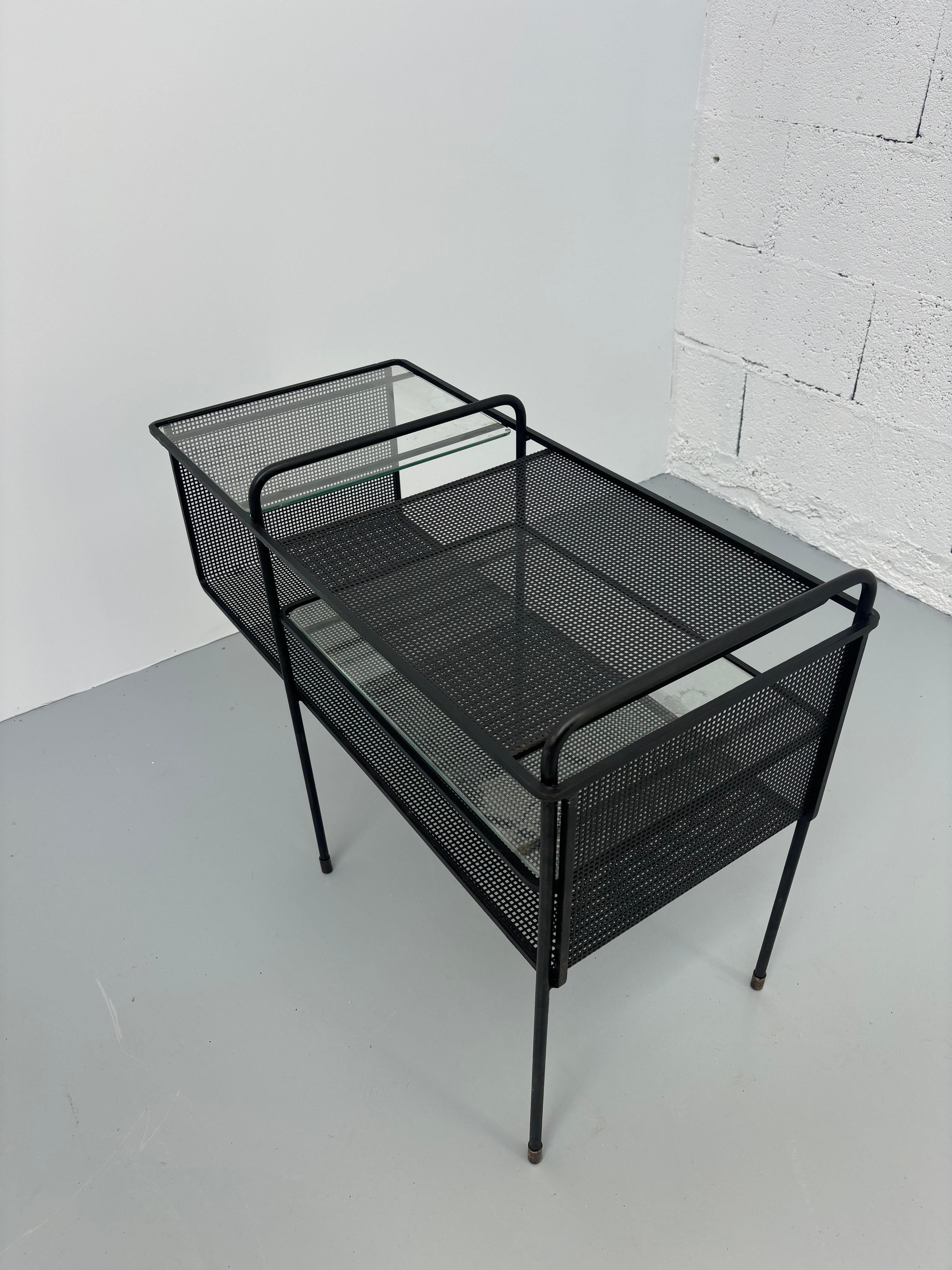 Scarce side table by Mathieu Matégot For Sale 9