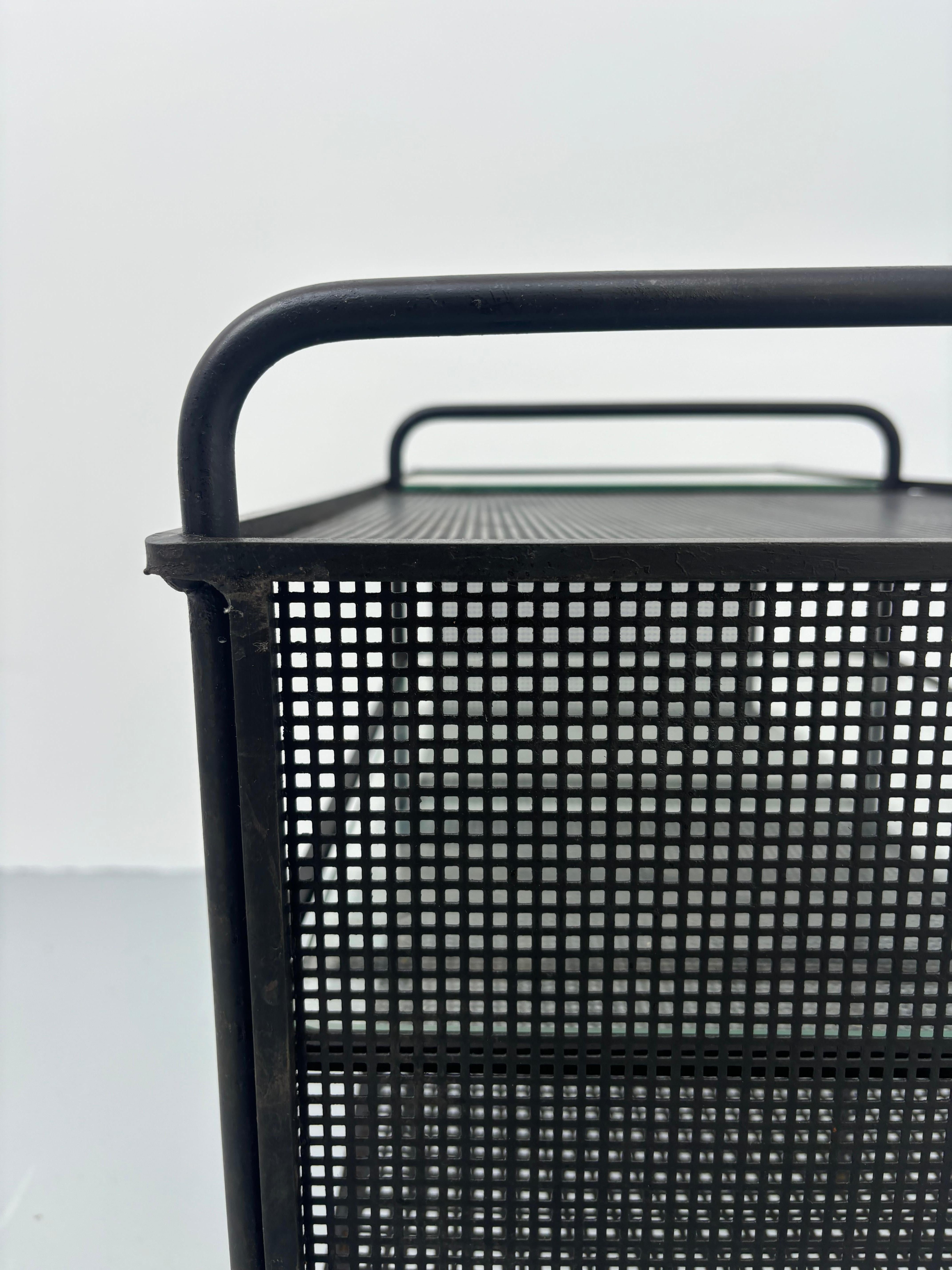 Scarce side table by Mathieu Matégot For Sale 12