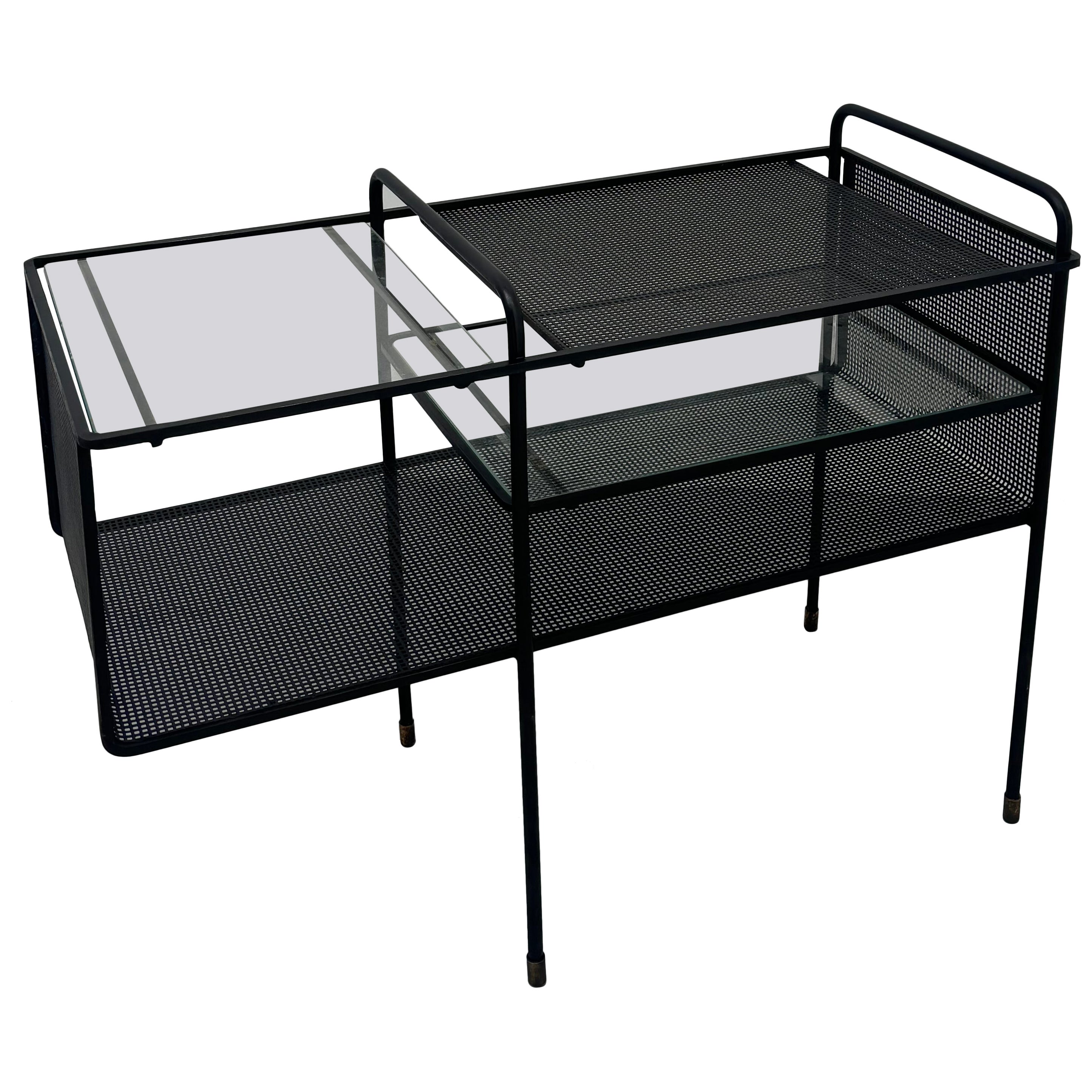 Scarce side table by Mathieu Matégot For Sale