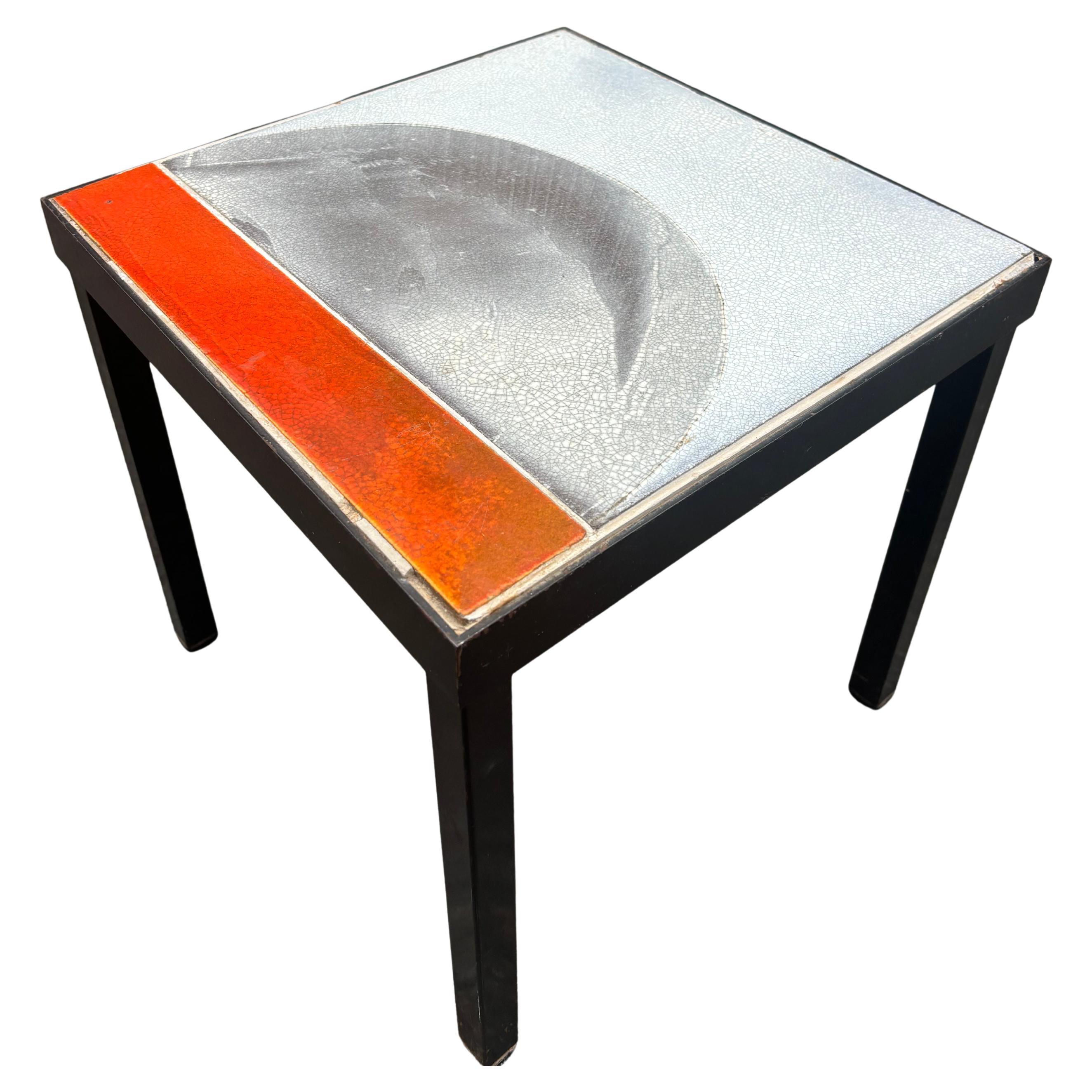 Scarce side table by Roger Capron