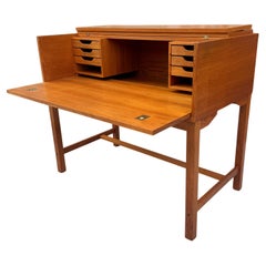 Scarce Teak Secretary Desk attrib. to Torbjorn Afdal / Denmark / Modernist