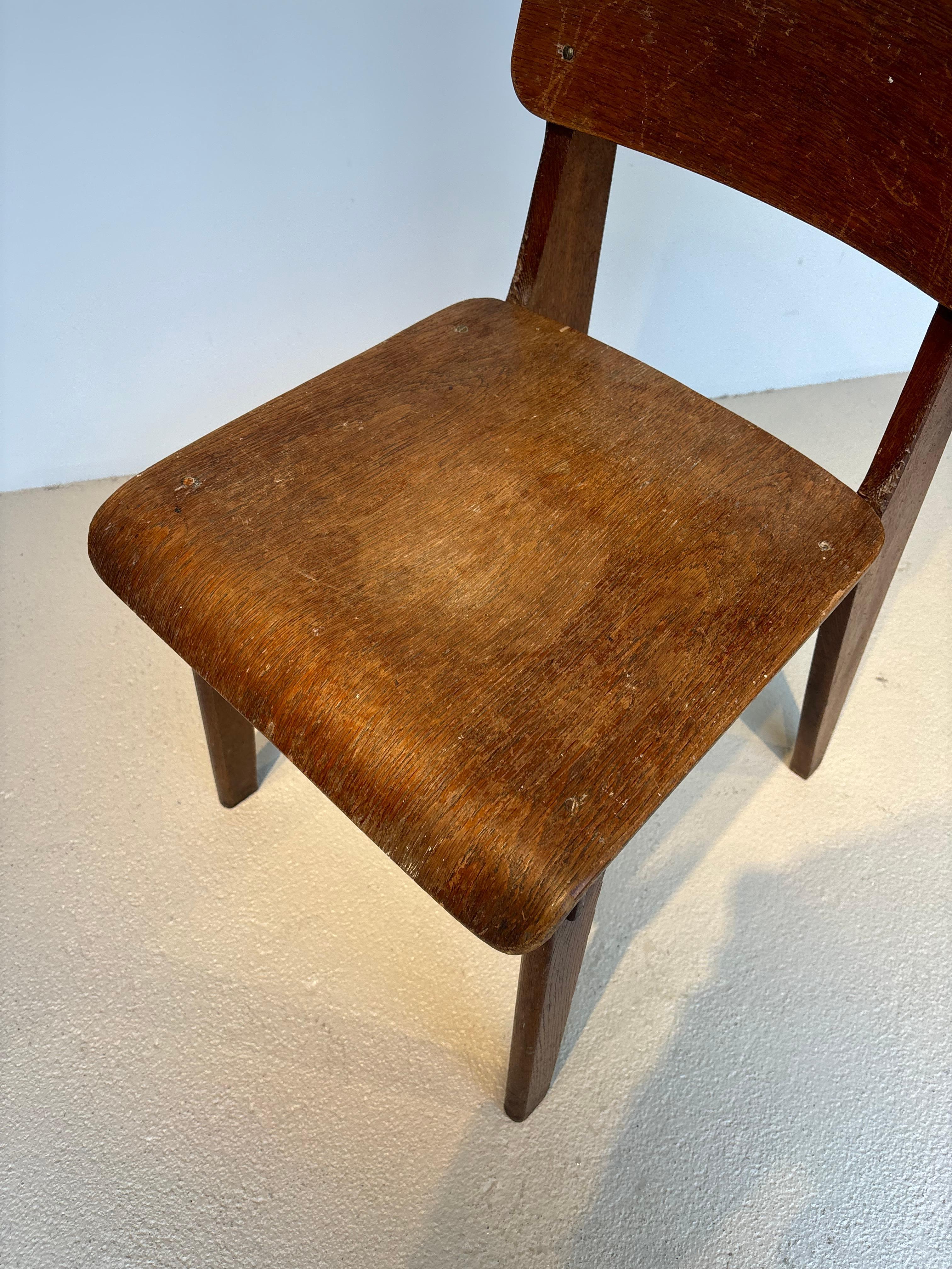 Scarce « tout bois » chair by Jean Prouvé 6