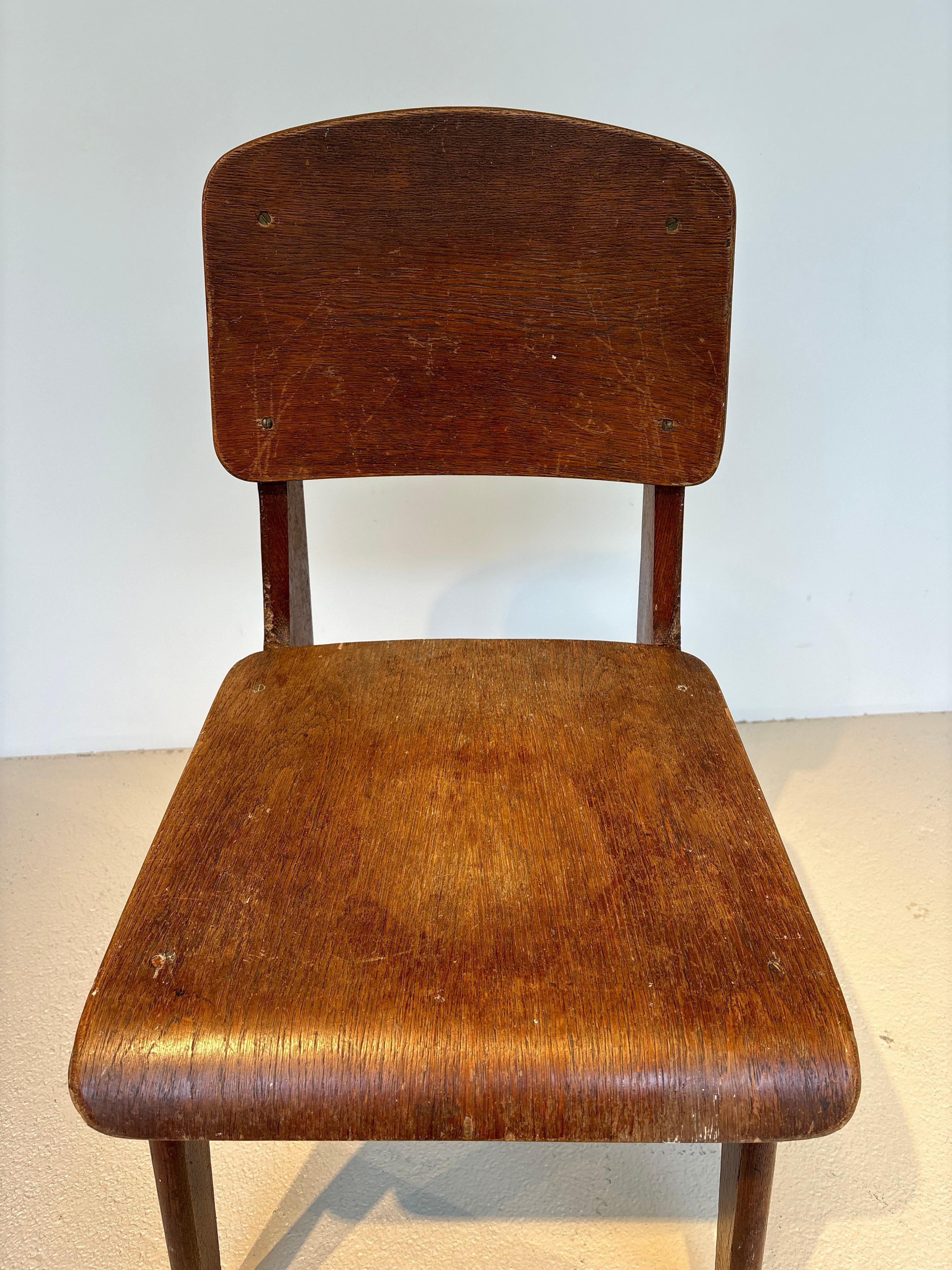 Scarce « tout bois » chair by Jean Prouvé 8