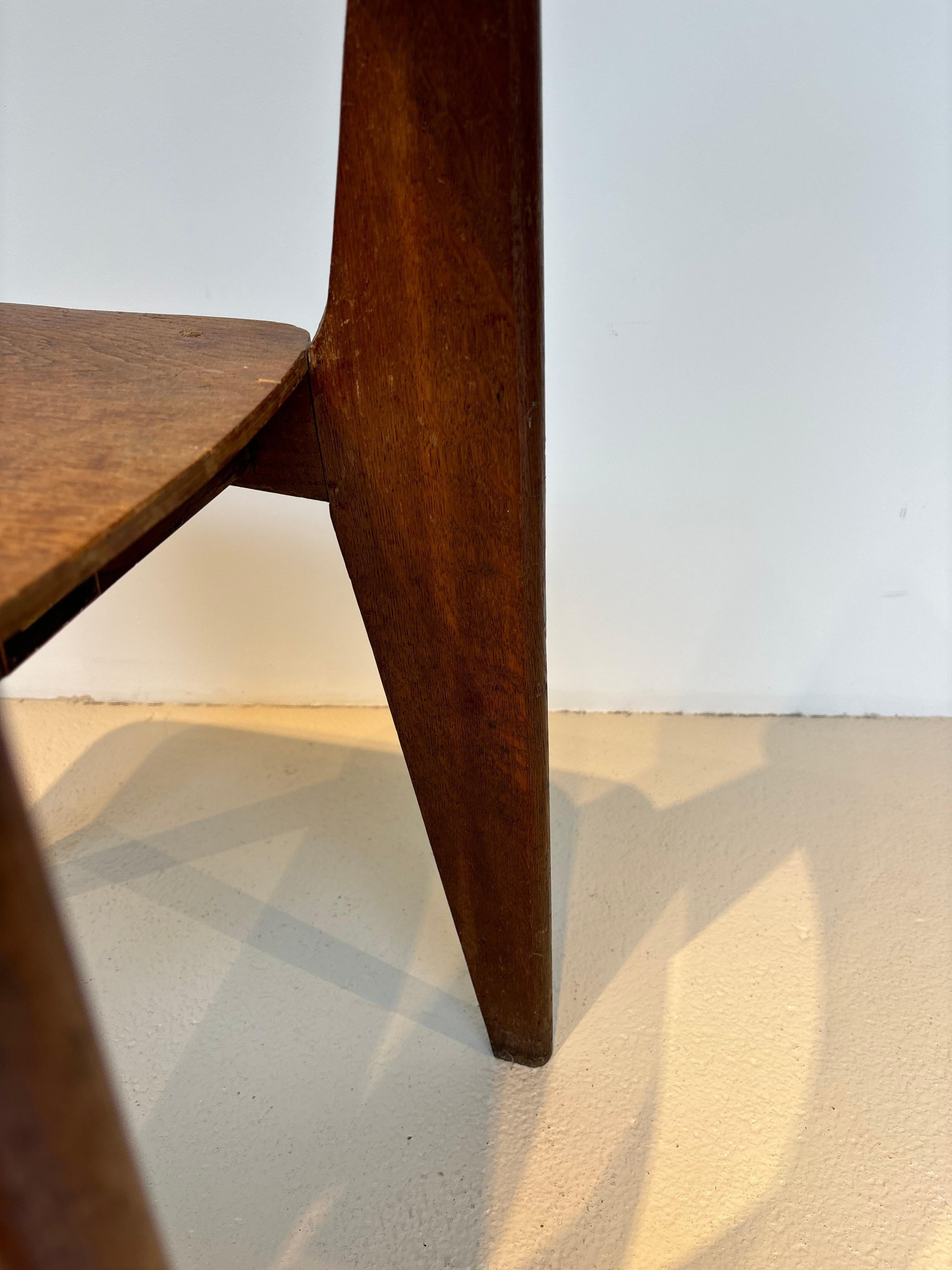 Scarce « tout bois » chair by Jean Prouvé 12