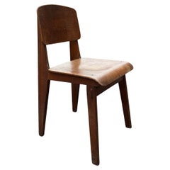 Escasa silla " tout bois " de Jean Prouvé