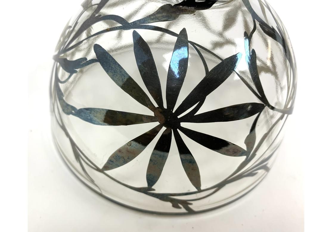 Scarce Vintage Silver Overlay Cheese Dish For Sale 4