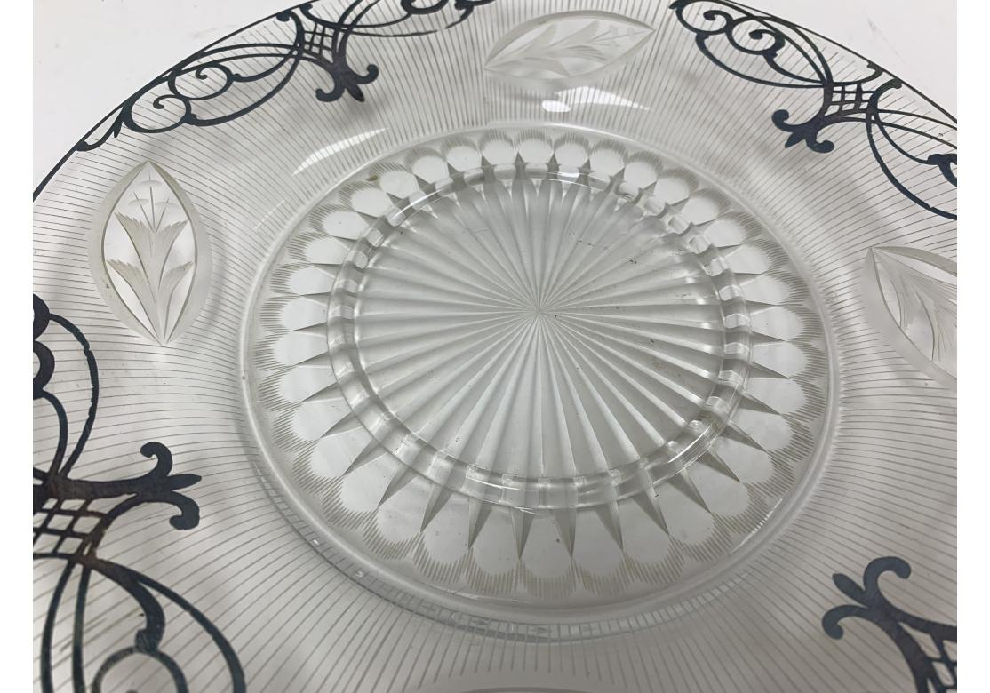 Scarce Vintage Silver Overlay Cheese Dish For Sale 6