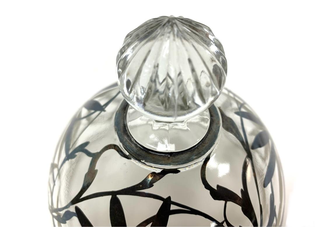 Scarce Vintage Silver Overlay Cheese Dish For Sale 2