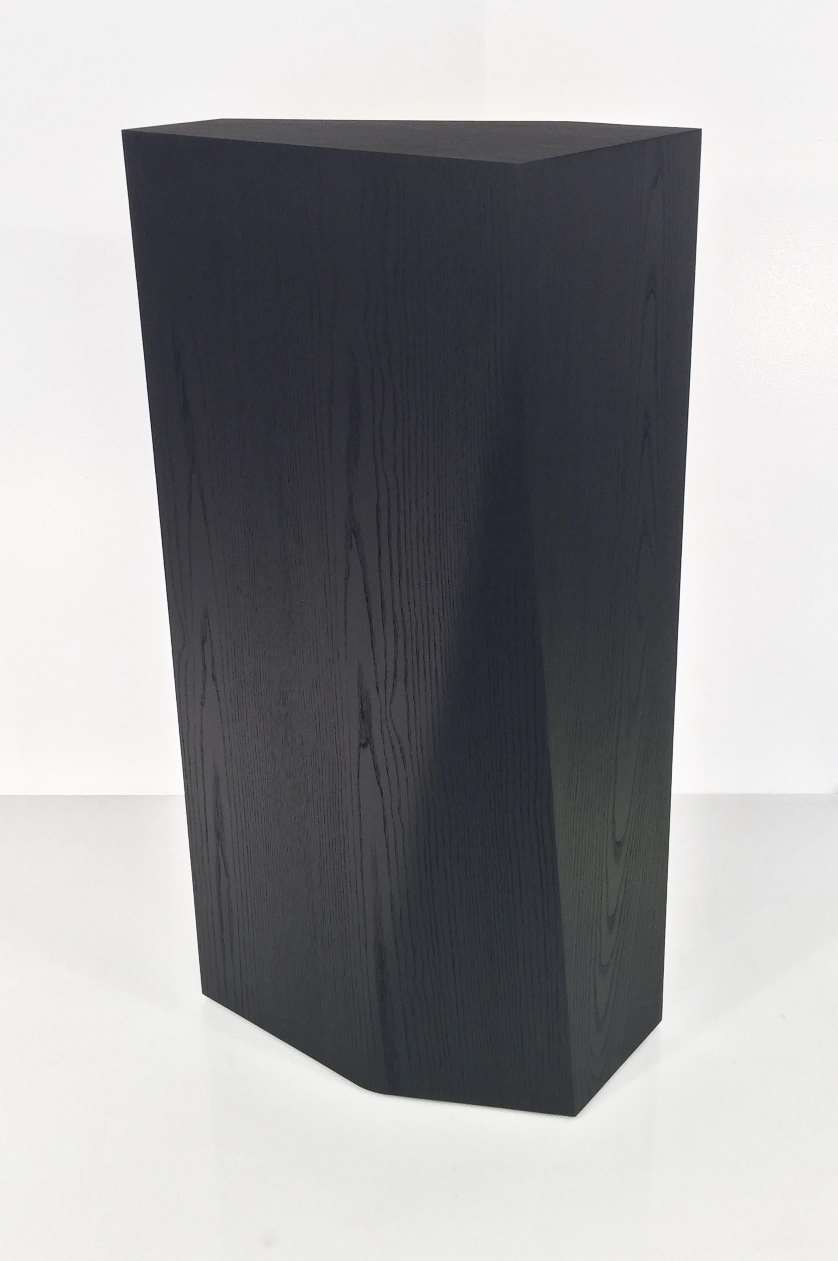 Wood 'scarecrow' william earle's modernist pedestal still made by hand by the artist
