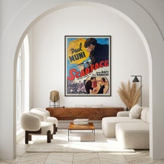 SCARFACE 1940's French Grande Film Movie Poster, BORIS GRINSSON