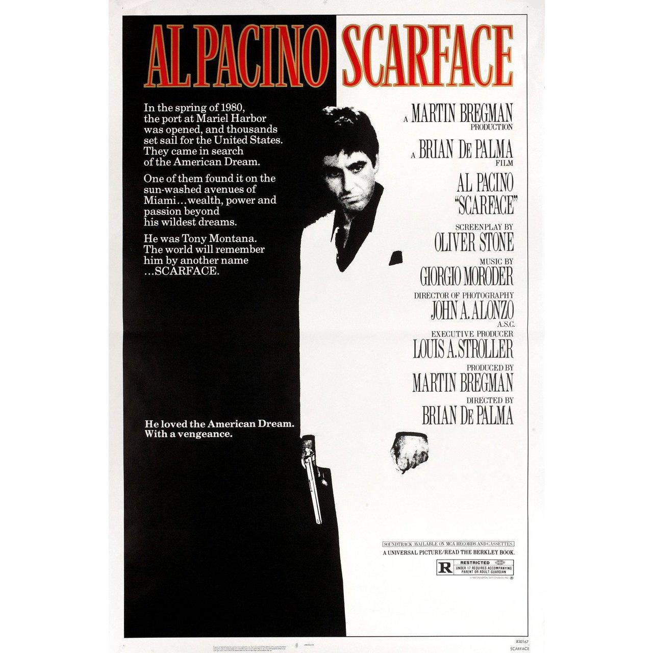 American Scarface 1983 U.S. One Sheet Film Poster