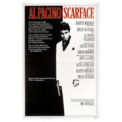 Retro Scarface 1983 U.S. One Sheet Film Poster