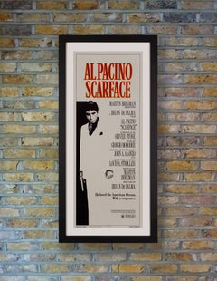 "Scarface" Original Vintage Movie Poster, American, 1983