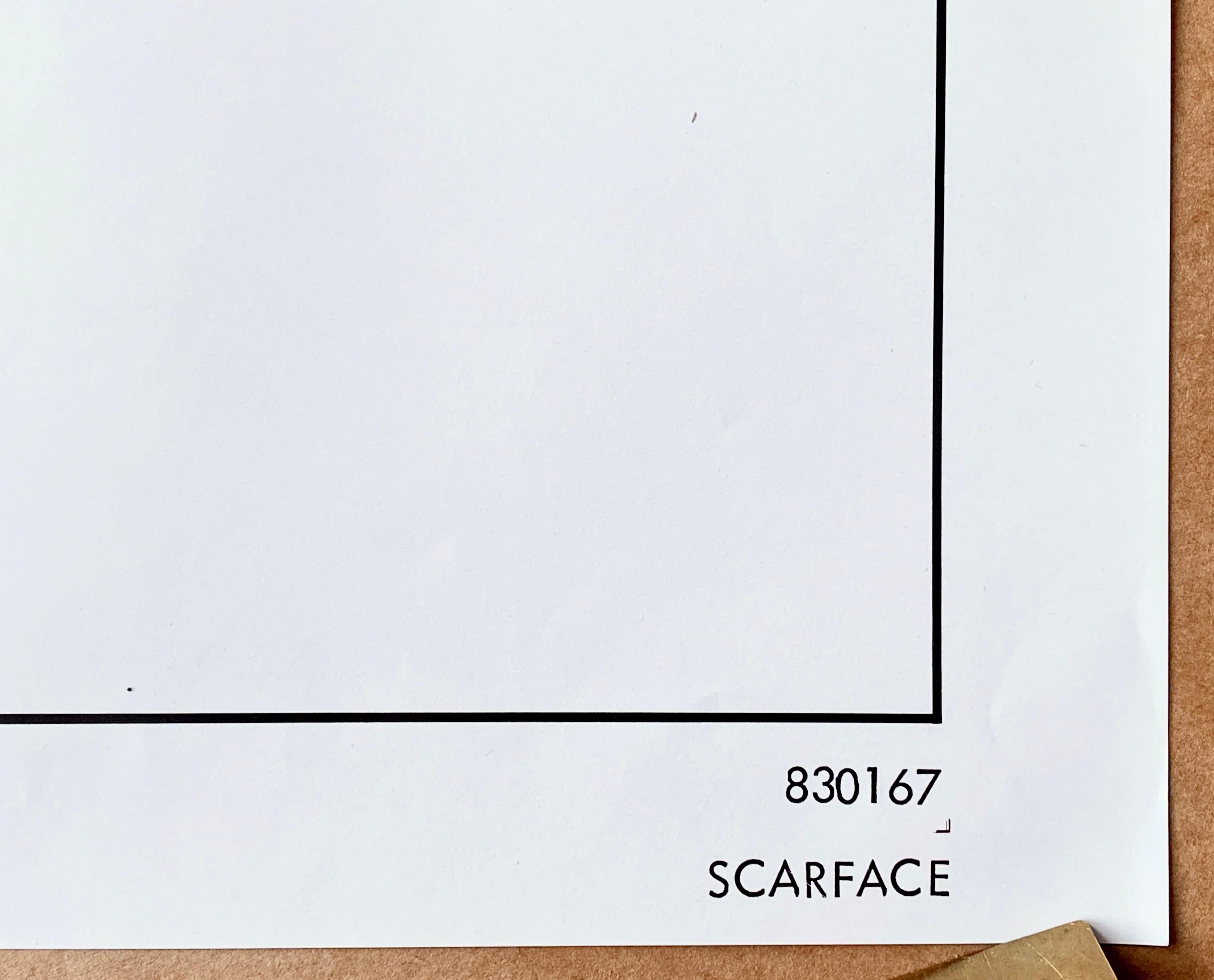 Autre Affiche originale du film « Scarface » (Scarface), États-Unis, 1983