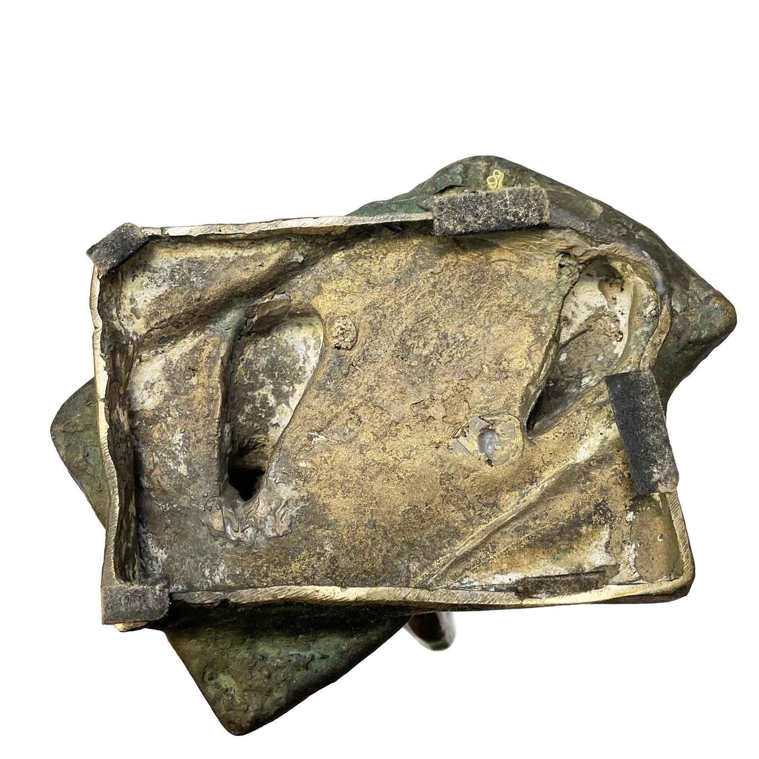 Docker des Hafens von Antwerpen aus dem belgischen Meunier Bronzefigur 20 (Art déco) im Angebot