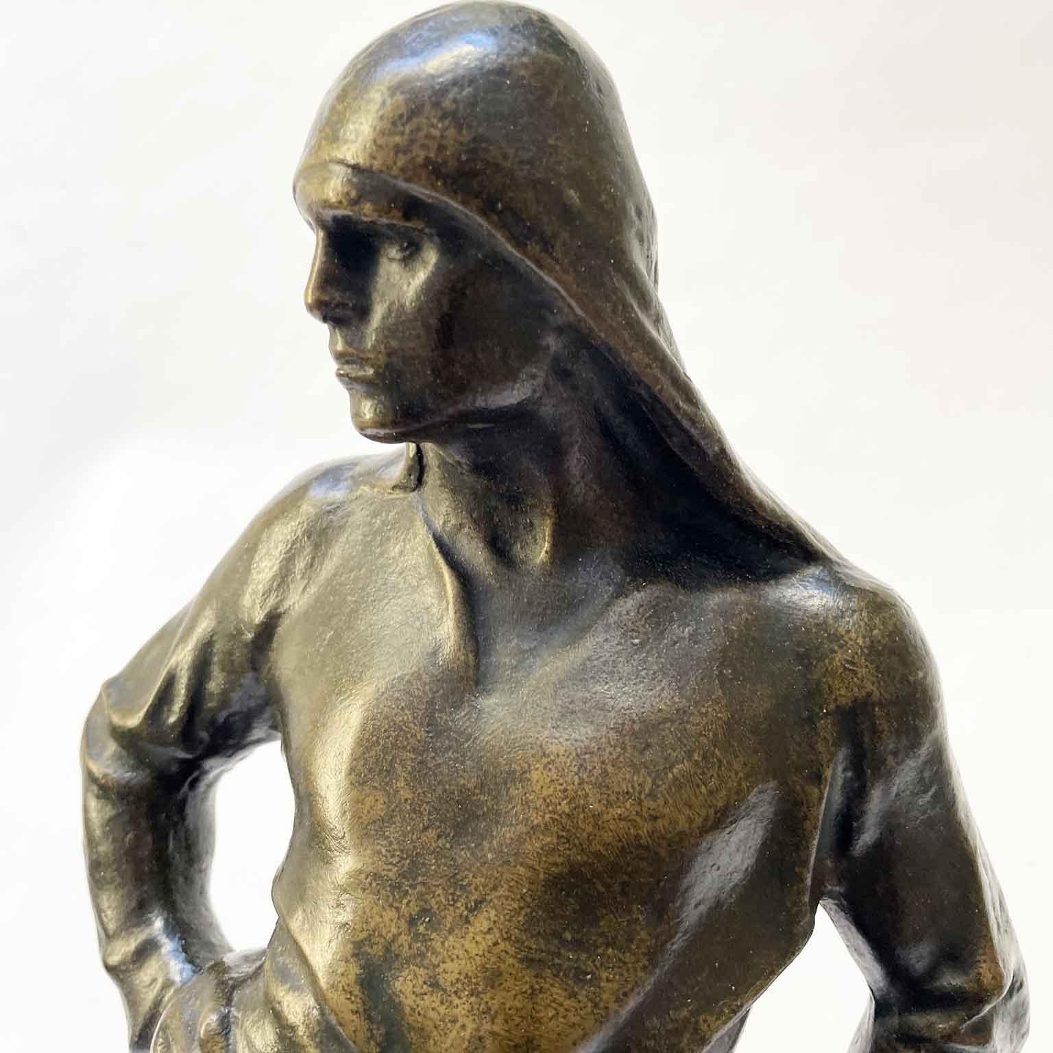 Docker des Hafens von Antwerpen aus dem belgischen Meunier Bronzefigur 20 im Angebot 3