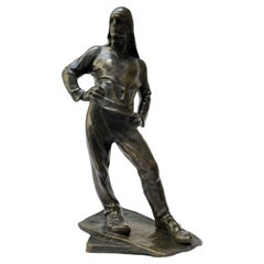 Docker des Hafens von Antwerpen aus dem belgischen Meunier Bronzefigur 20