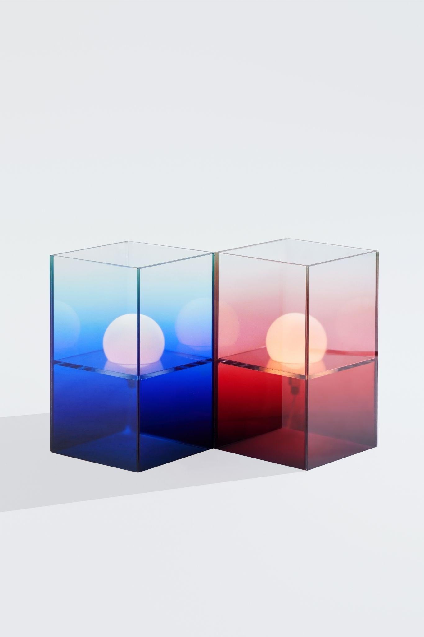 Scarlet Sunset Glas Dekorative Lampe im Zustand „Neu“ im Angebot in İstanbul, TR