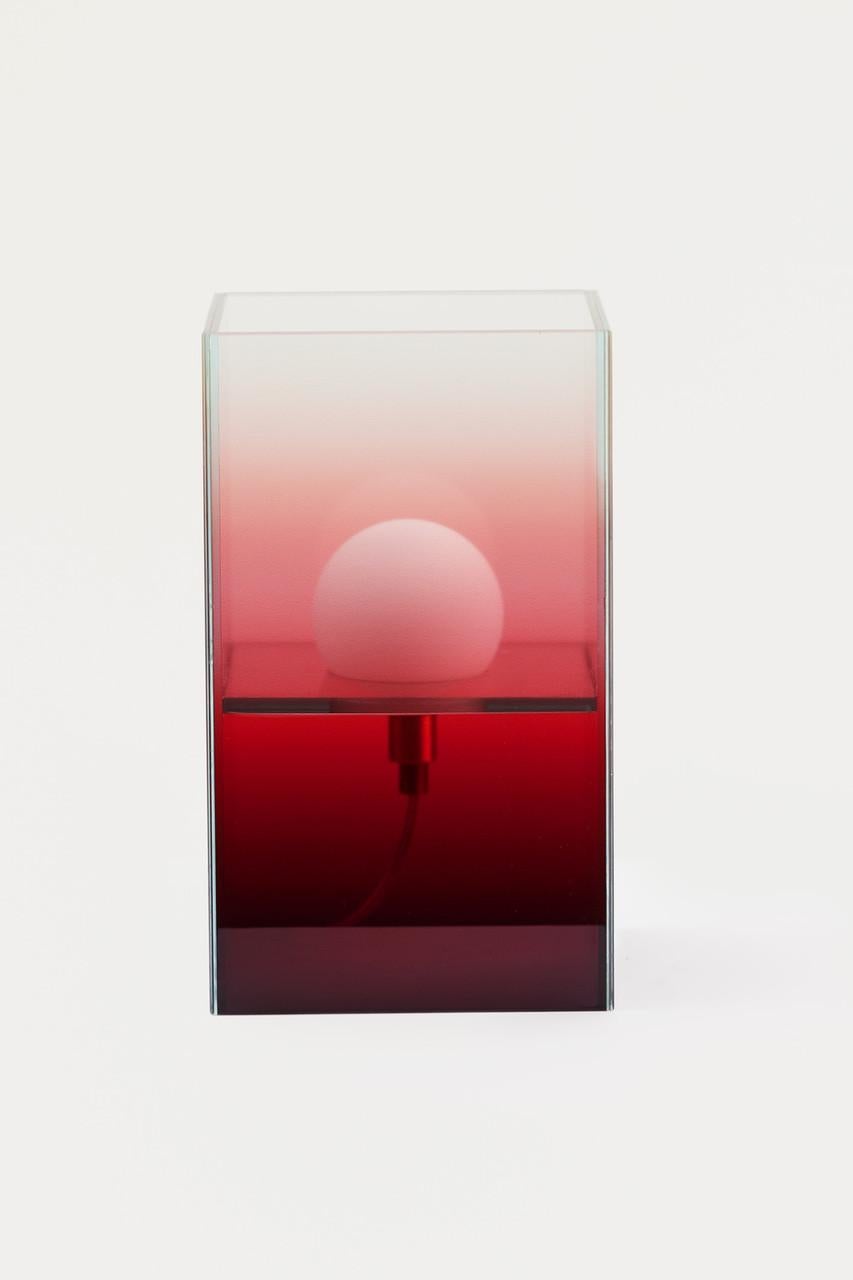 Post-Modern Scarlet Sunset Table Lamp by Studio Monsoleil For Sale
