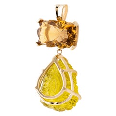 Scarlett Pendant Necklace in 10K Solid Yellow Gold