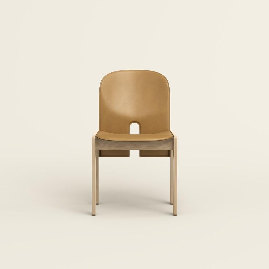 Scarpa 121 Chair in Wood and Leather by Afra & Tobia Scarpa, 1965 For Sale 6