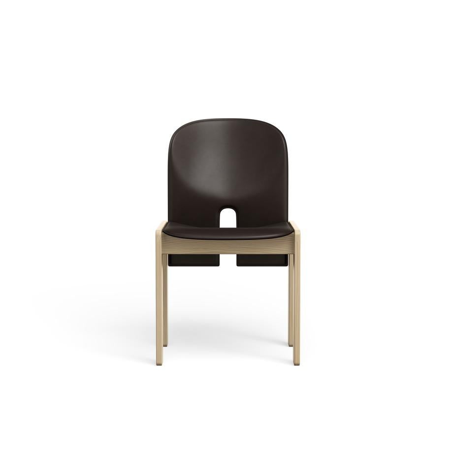 Scarpa 121 Chair in Wood and Leather by Afra & Tobia Scarpa, 1965 For Sale 8