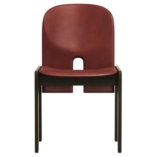 Mid-Century Modern Scarpa 121 Chair in Wood and Leather by Afra & Tobia Scarpa, 1965 For Sale