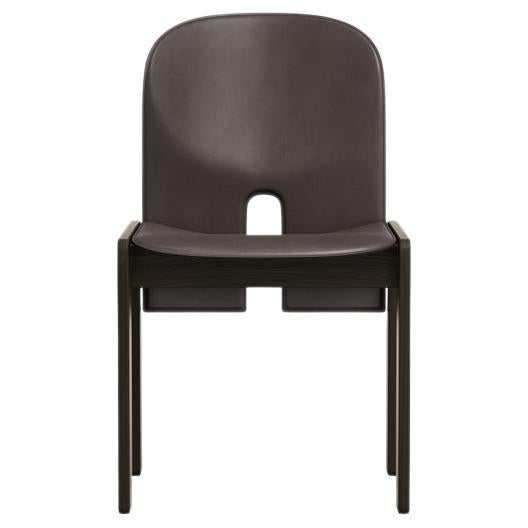 Italian Scarpa 121 Chair in Wood and Leather by Afra & Tobia Scarpa, 1965 For Sale