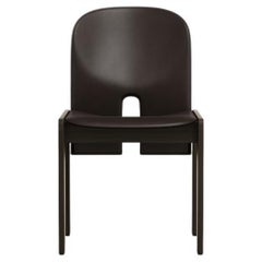 Scarpa 121 Chair in Wood and Leather by Afra & Tobia Scarpa, 1965