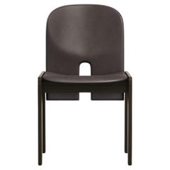 Scarpa 121 Chair in Wood and Leather by Afra & Tobia Scarpa, 1965
