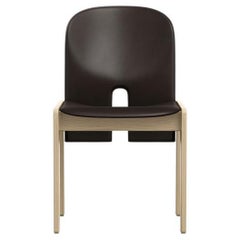 Scarpa 121 Chair in Wood and Leather by Afra & Tobia Scarpa, 1965