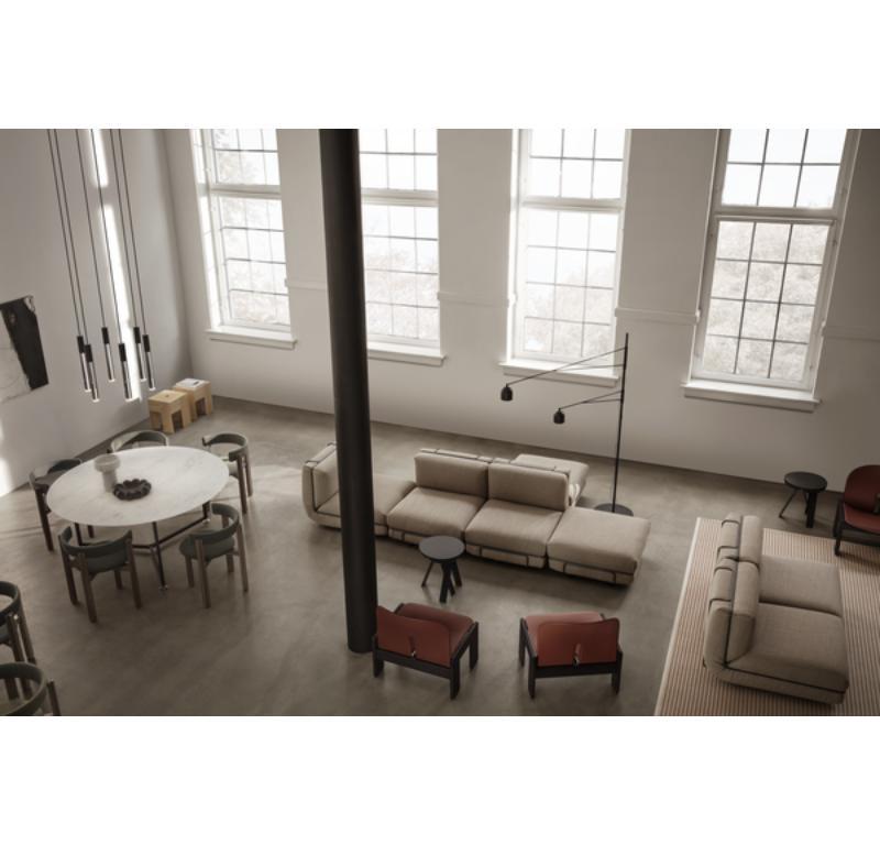 Leather Scarpa Chair 925 in Mocca Stained Ash Frame by Afra and Tobias Scarpa For Sale