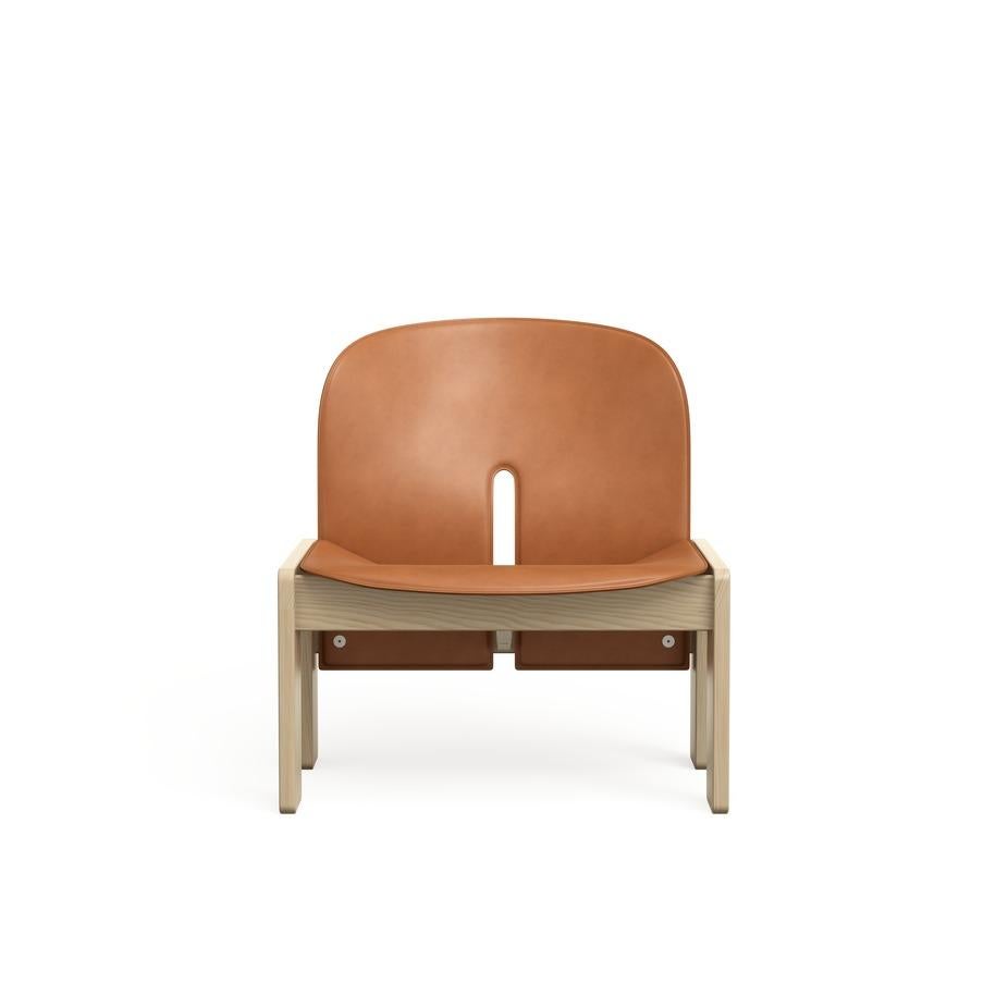 Scarpa Chair 925 in Wood and Leather by Afra and Tobias Scarpa 1966 For Sale 8