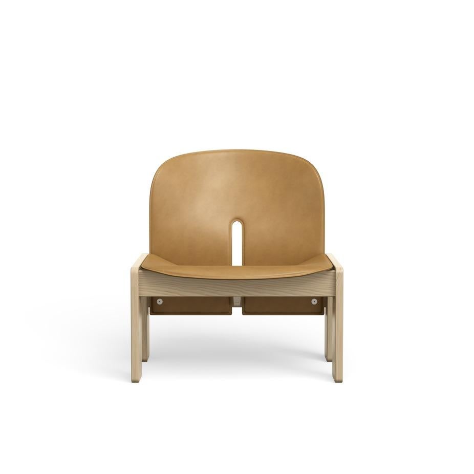 Scarpa Chair 925 in Wood and Leather by Afra and Tobias Scarpa 1966 For Sale 9