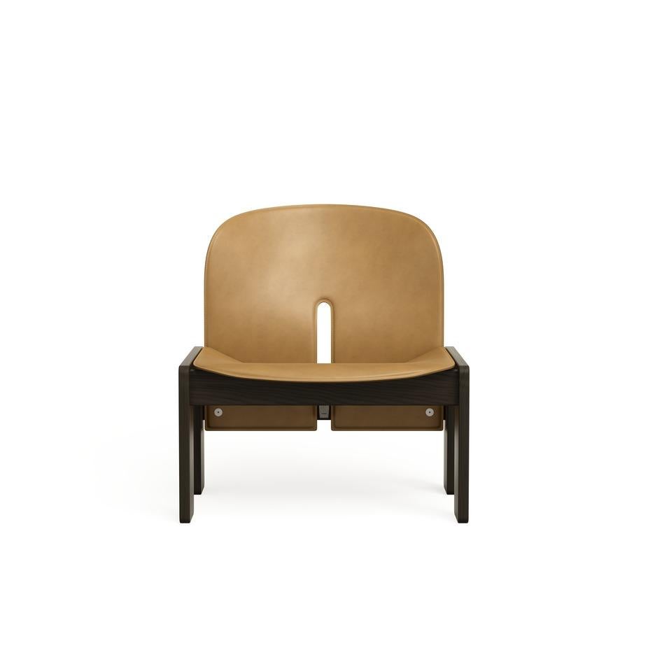 Scarpa Chair 925 in Wood and Leather by Afra and Tobias Scarpa 1966 For Sale 10