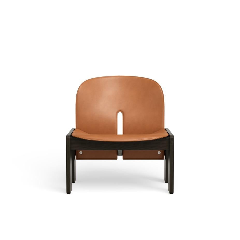 Scarpa Chair 925 in Wood and Leather by Afra and Tobias Scarpa 1966 For Sale 11