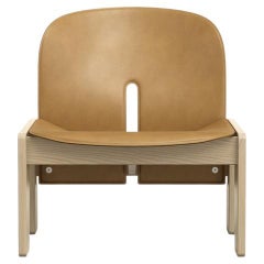 Chaise 925 de Tobia Scarpa en bois et cuir par Afra & Tobia Scarpa