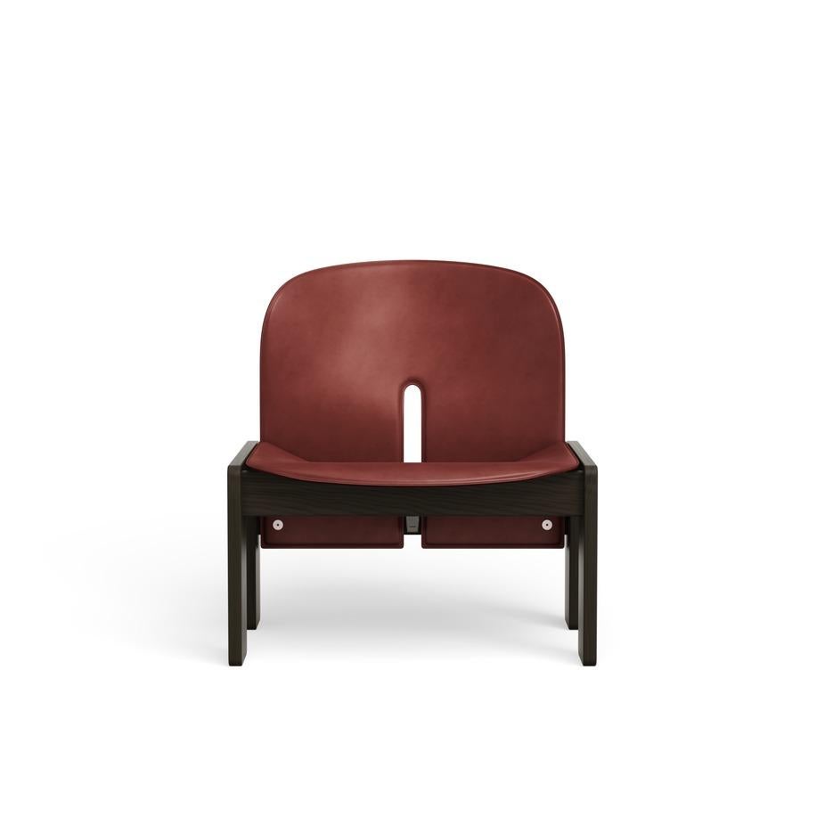 Danish Scarpa Chair 925 in Wood and Leather by Afra and Tobias Scarpa 1966 For Sale