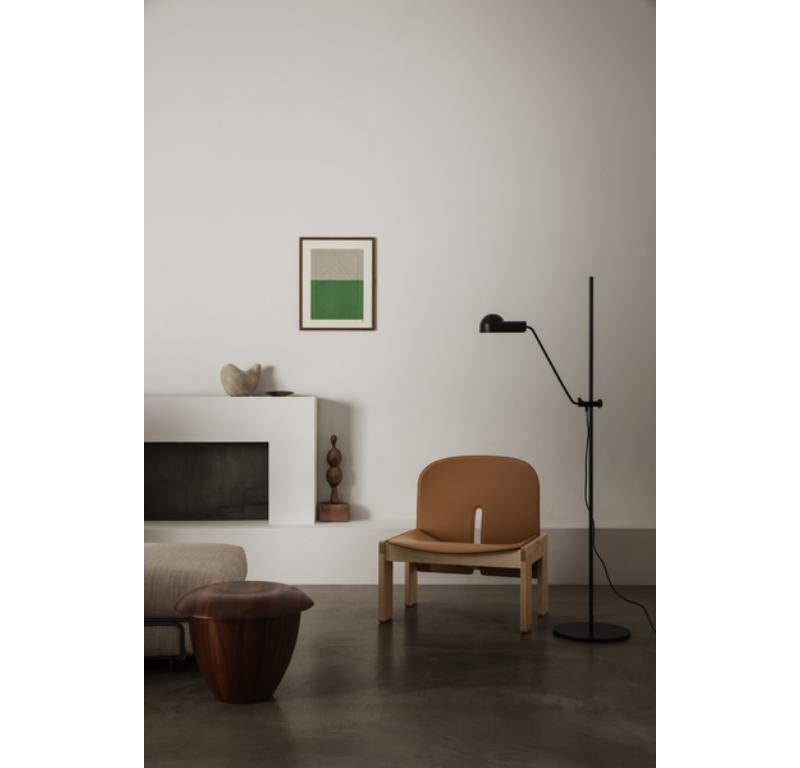 Scarpa Chair 925 in Wood and Leather by Afra and Tobias Scarpa 1966 For Sale 3