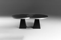 Scarpa Coffee Table, Solid Pine and Stainless Steel by Cezar Moldovan x Arbore