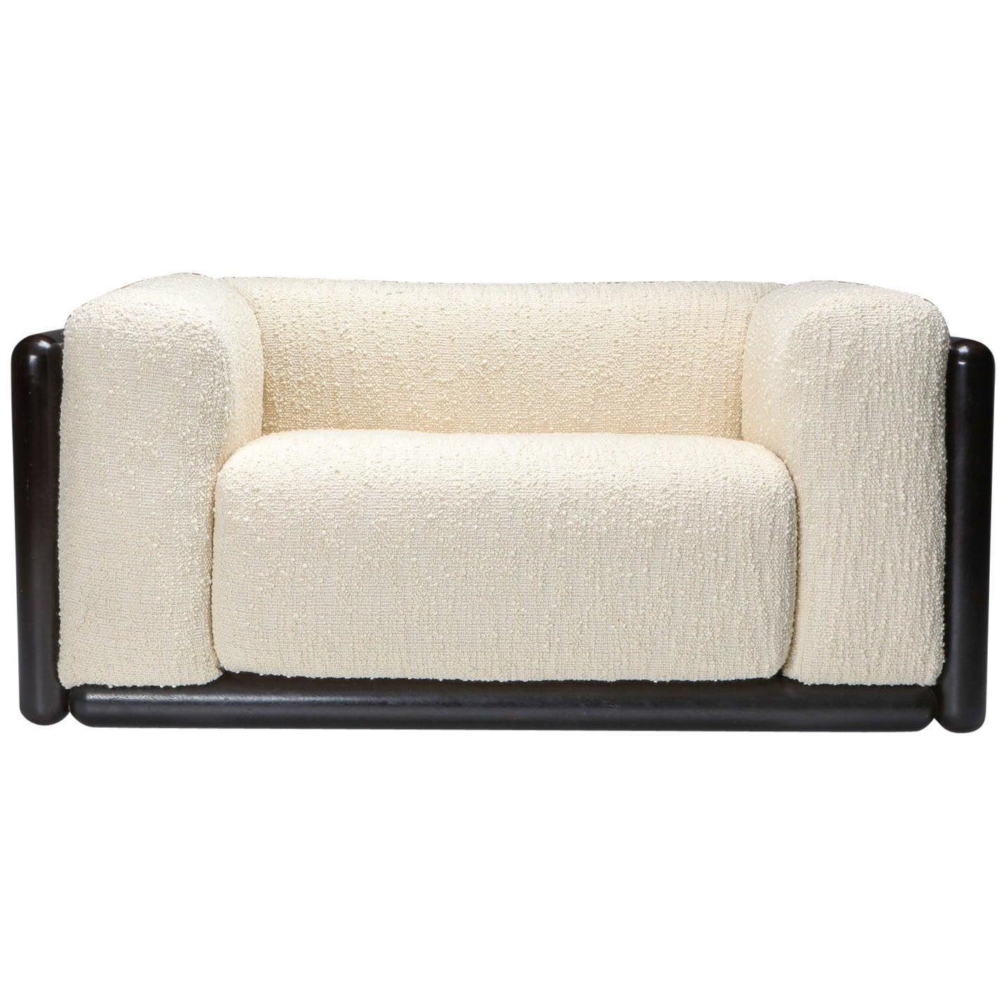 Scarpa 'Cornaro' Sofa Set in Ivory Bouclé for Simon