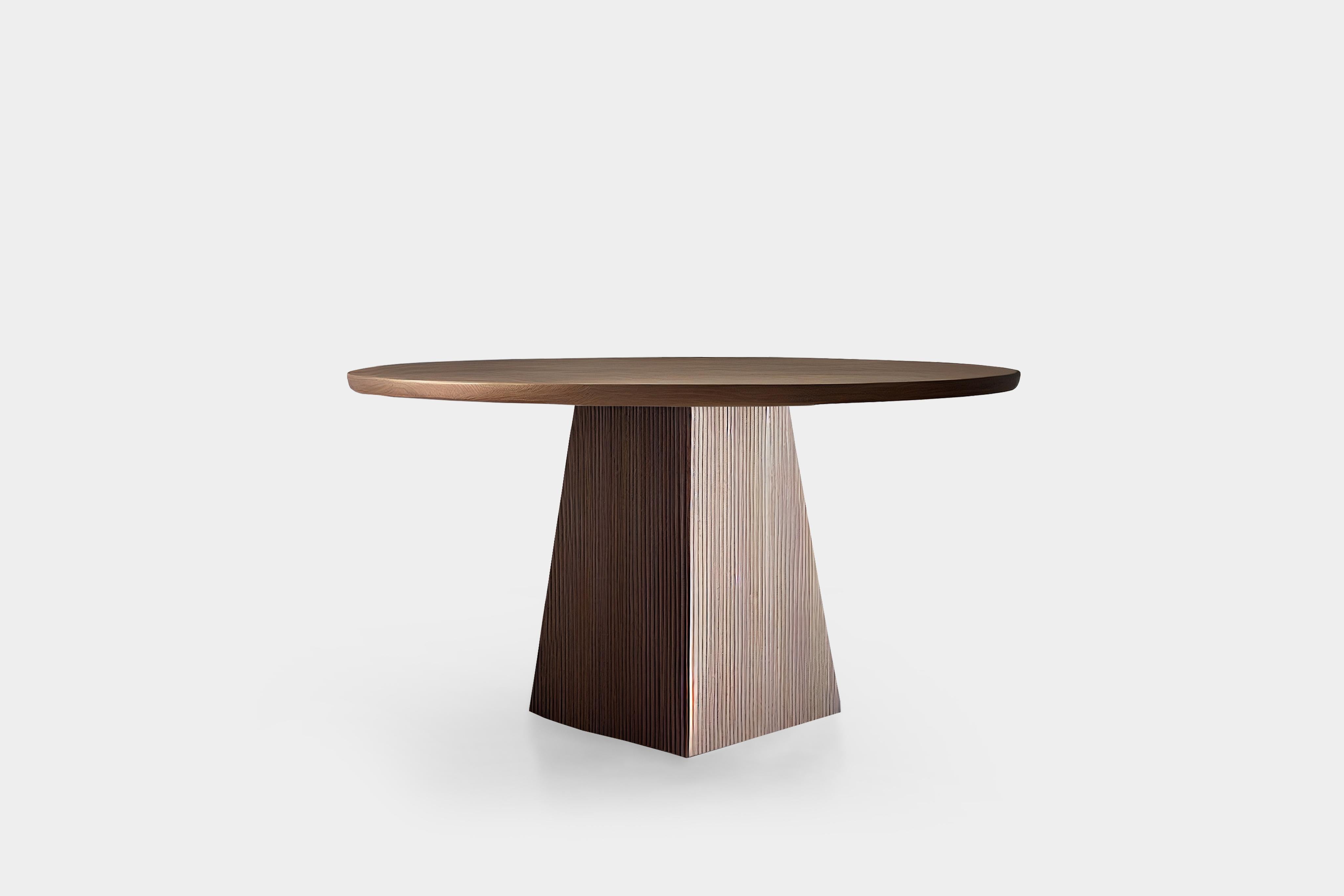Hand-Crafted Scarpa Dining Table A, Round Table for 6 by Nono For Sale