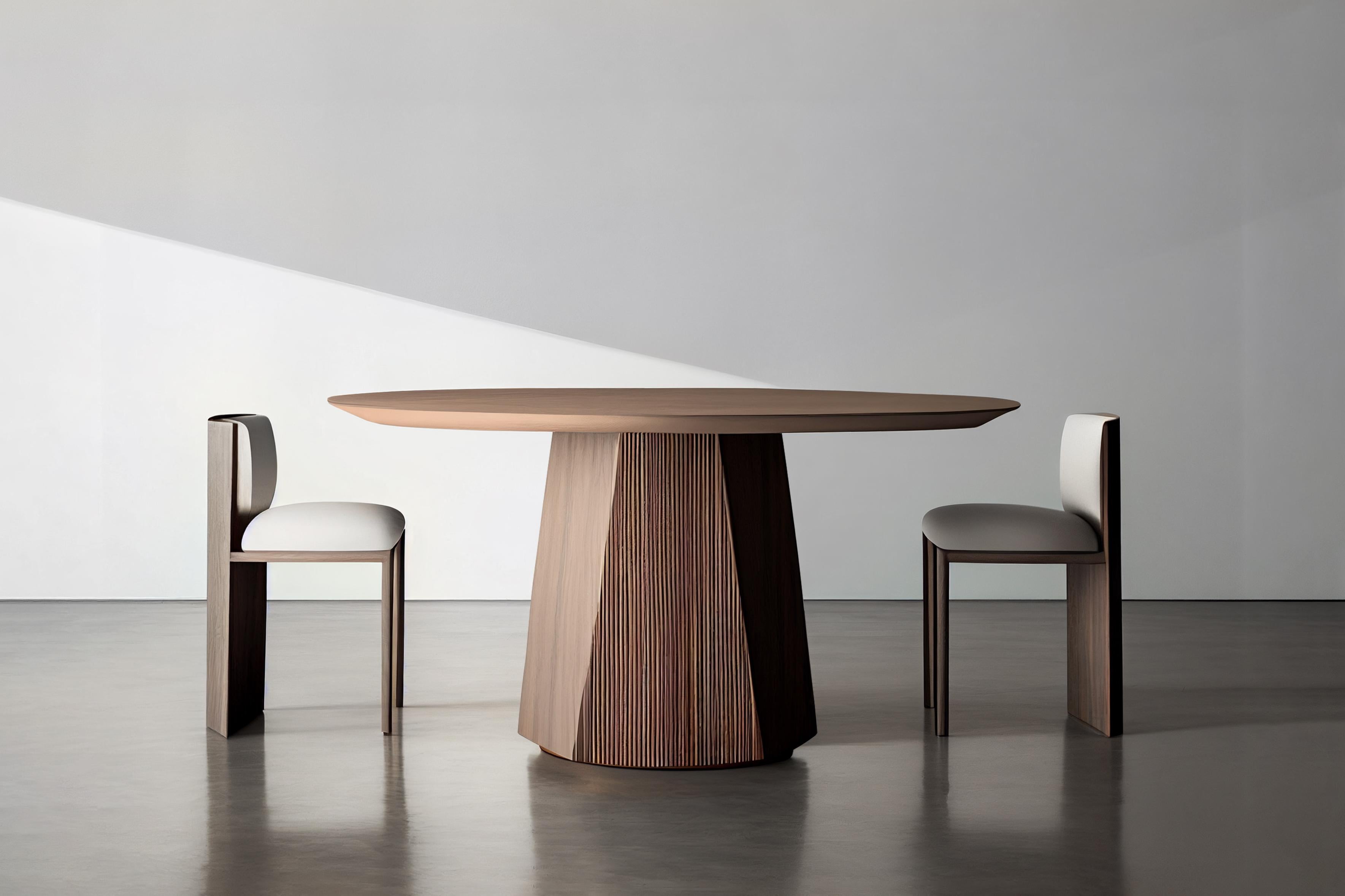 Moderne Table de salle à manger Scarpa C, table ronde pour 6 personnes par Nono en vente
